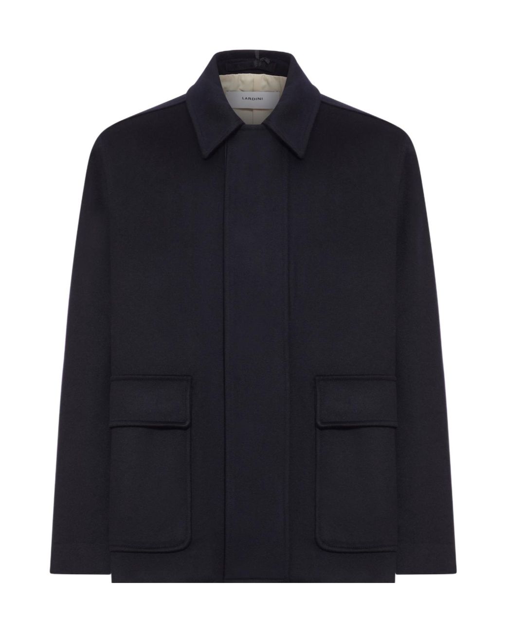 Lardini Blue Long Sleeved Shirt Jacket for men