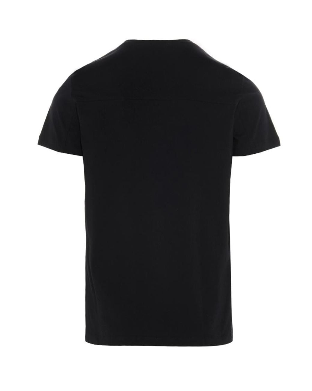 Balmain Black Logo Embroidered Crewneck T-Shirt for men