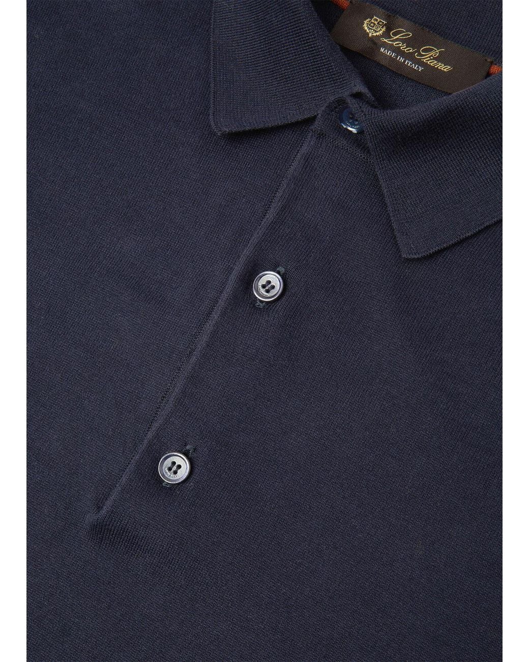 Loro Piana Blue Ice Wish Polo Shirt for men