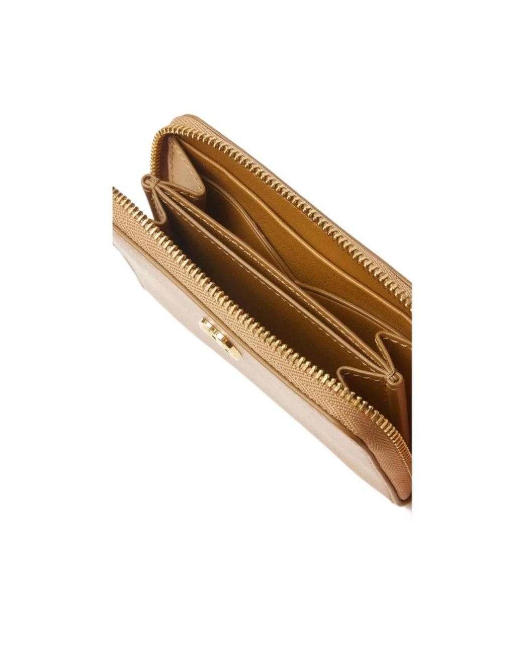 Bally Natural Zipper Wallet