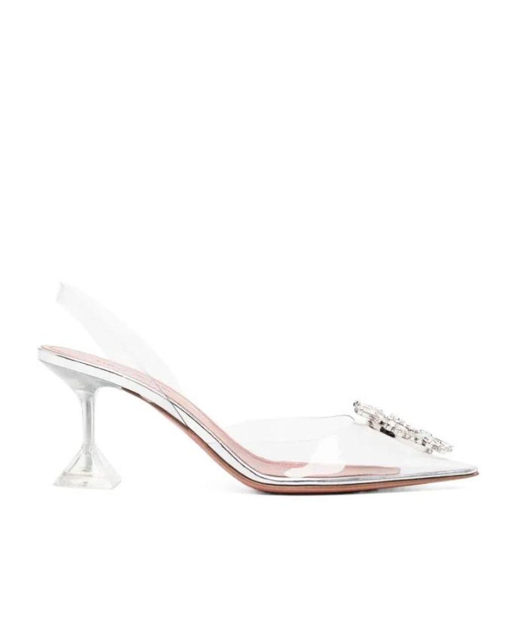 AMINA MUADDI White Begum 70Mm Slingback Pumps