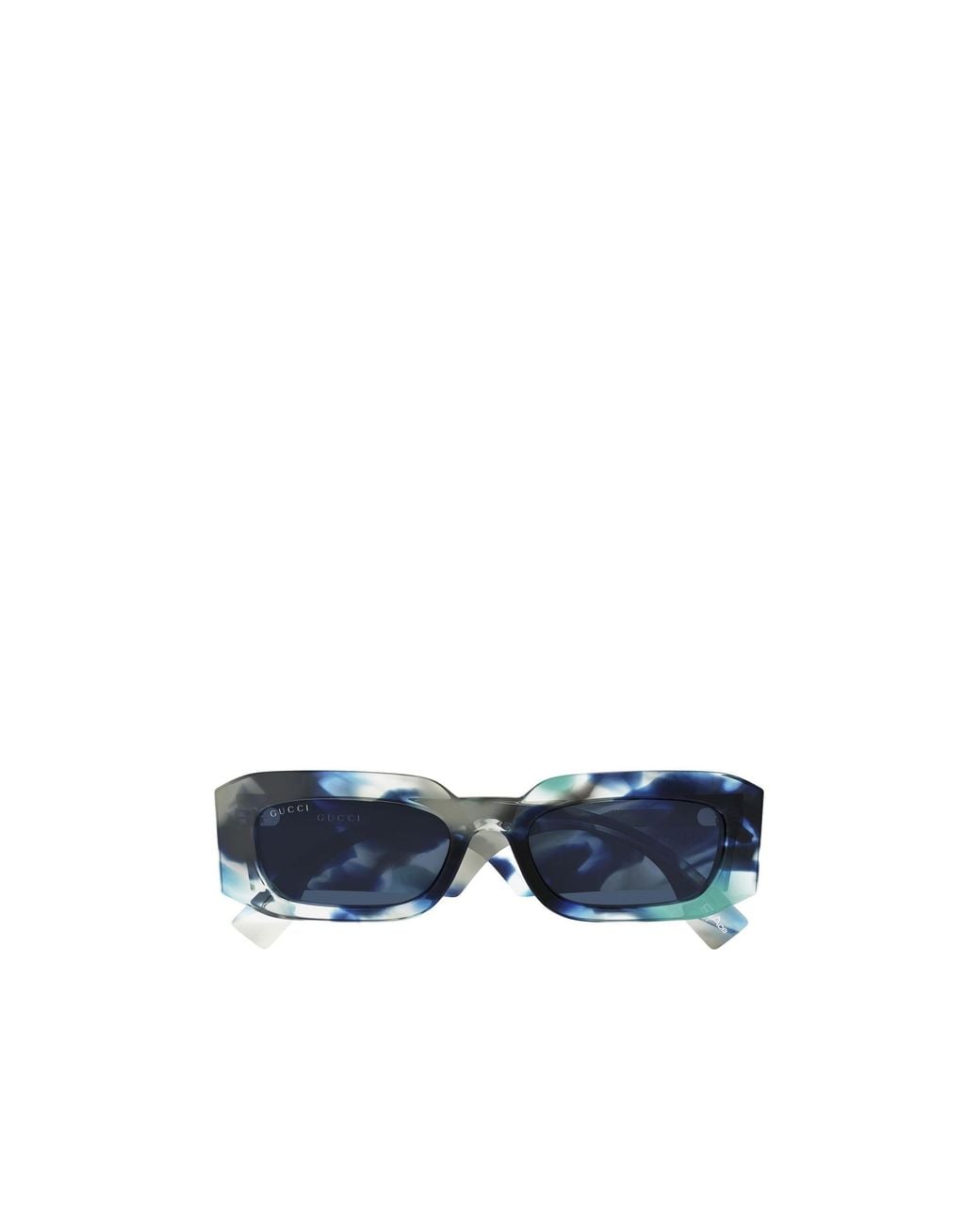 Gucci Blue Rectangle Sunglasses for men