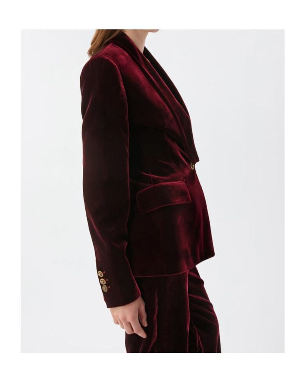 Versace Purple Viscose Velvet Blazer