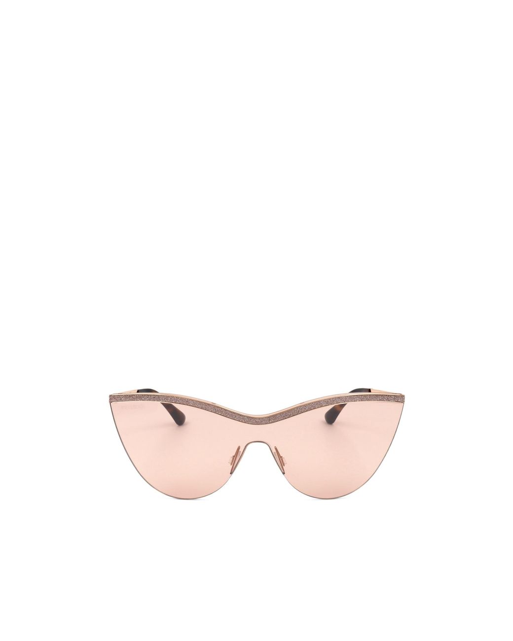 Jimmy Choo Pink Eyewear Cat-Eye Frame Glittered Sunglasses