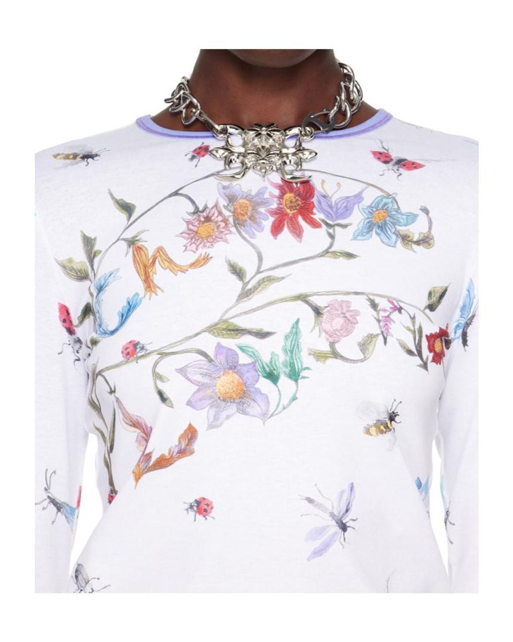 Chopova Lowena Metallic Fleur Necklace for men