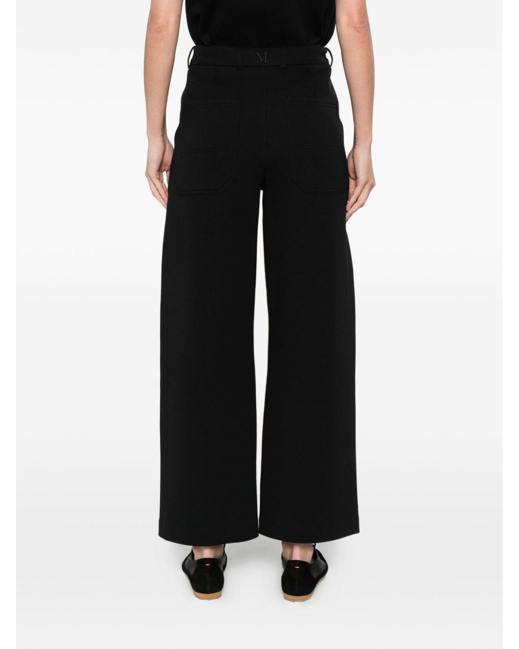 Max Mara Black Casual Pants With Belt Loops