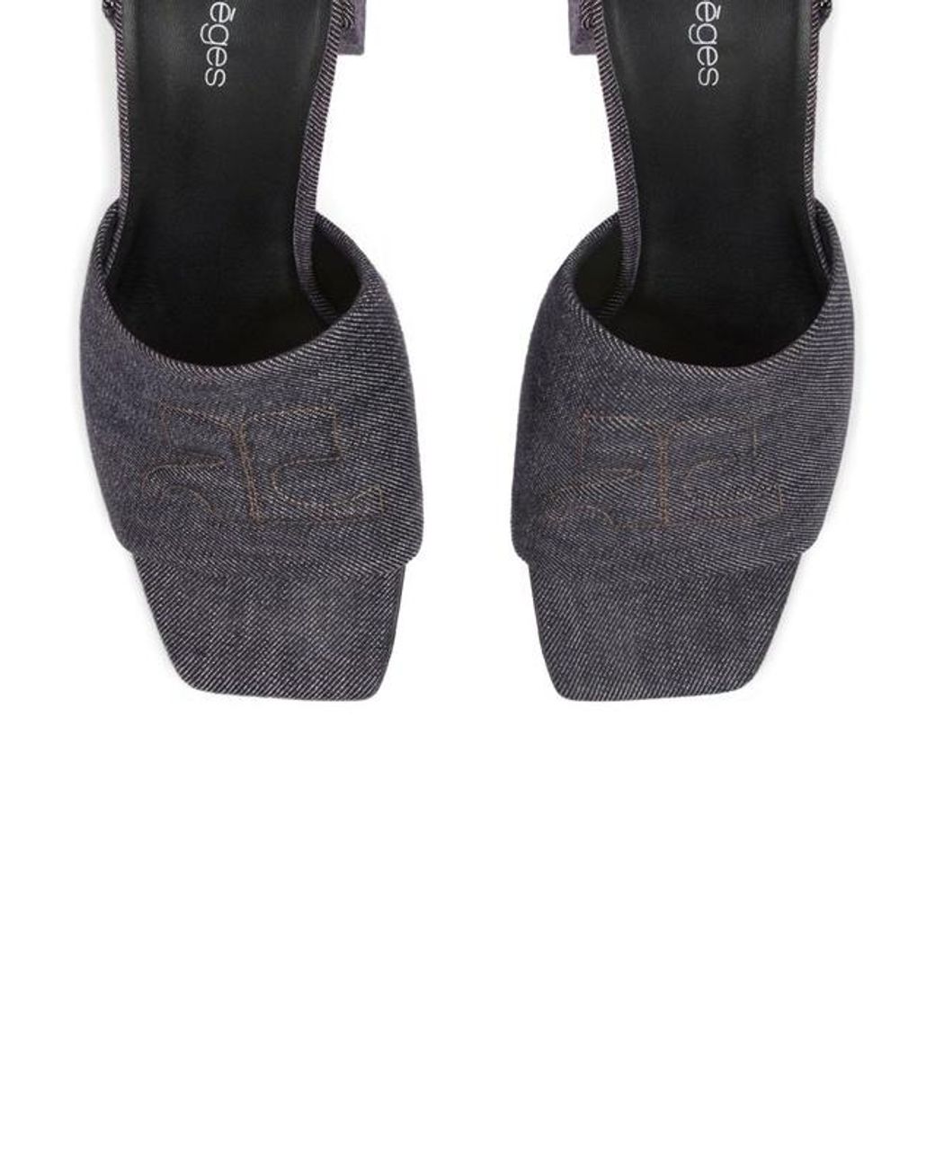 Courreges Multicolor Shadow Mules