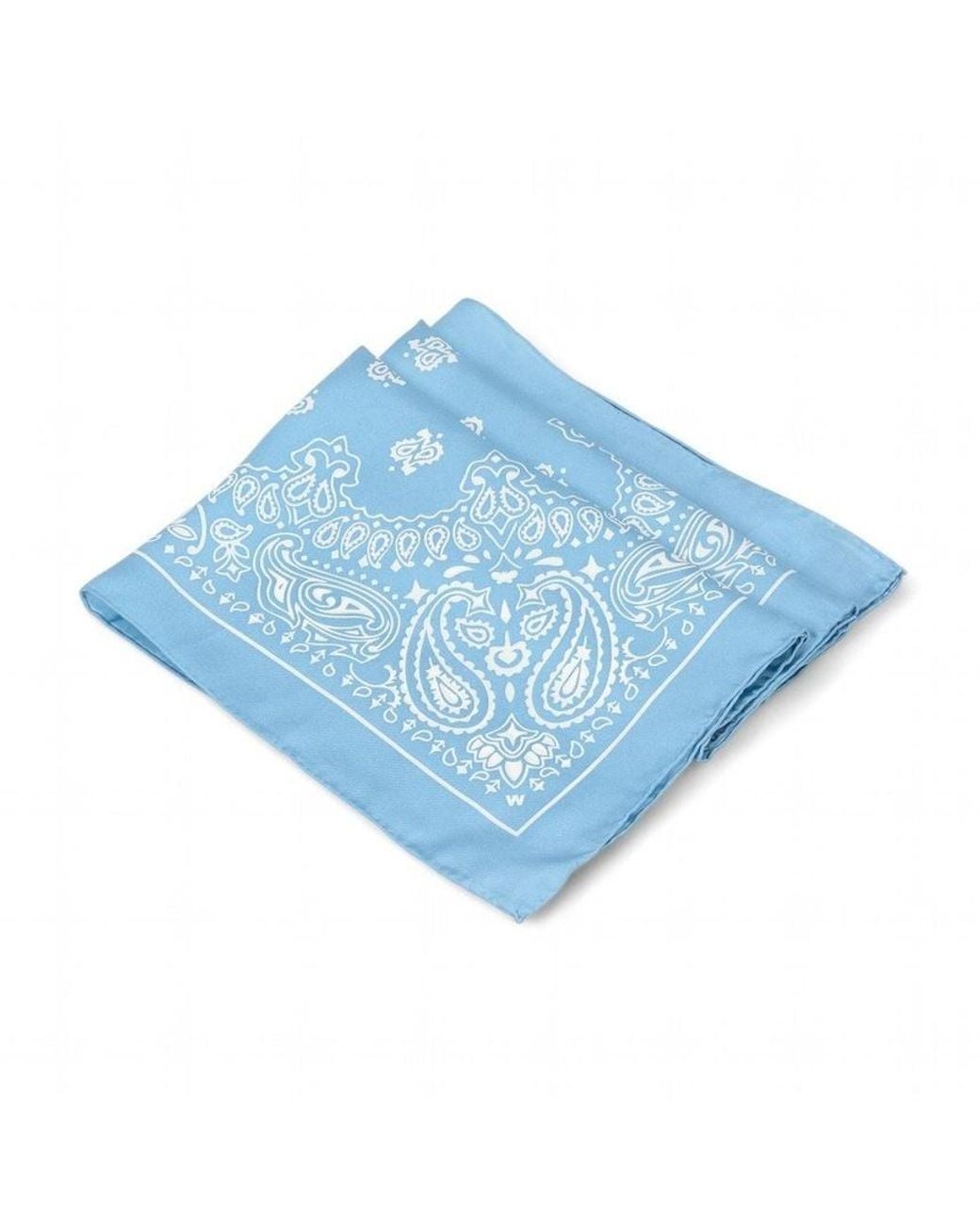 Weekend by Maxmara Blue Patterned Silk Scarf
