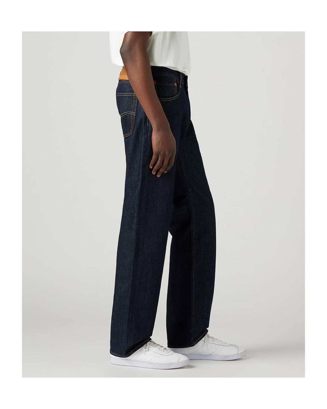 Levi's Blue 555 Relaxed Straight Trousers for men