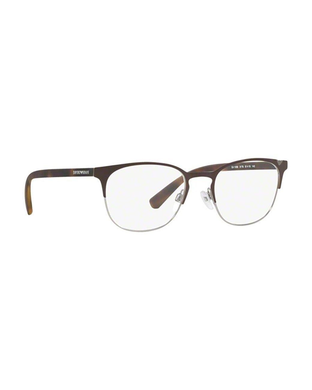 Emporio Armani White Square Frame Glasses for men