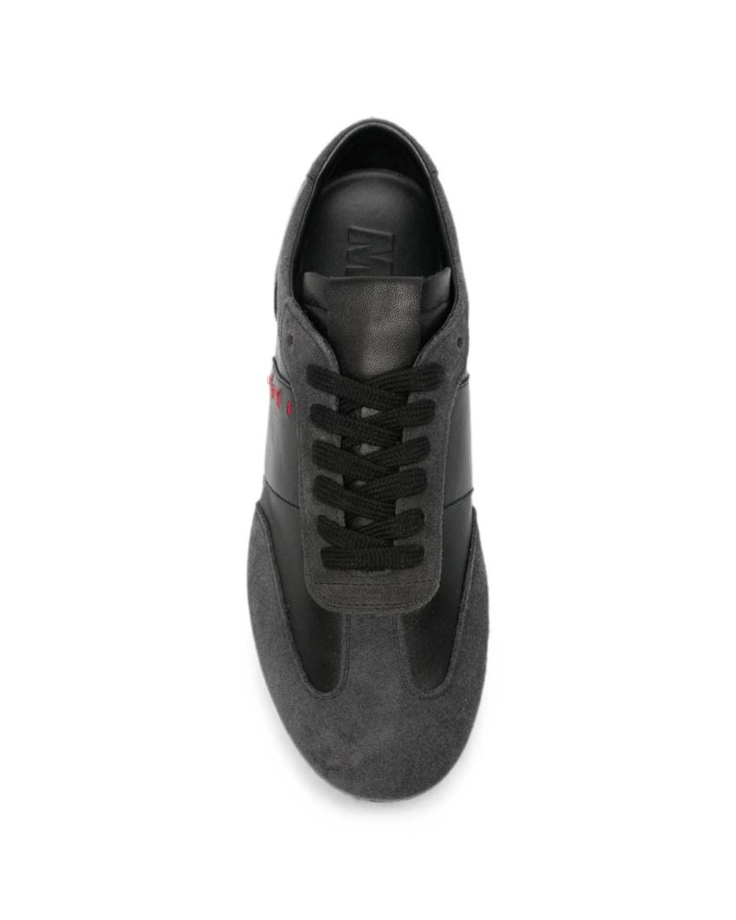 Marni Black Logo-Embroidered Panelled Sneakers