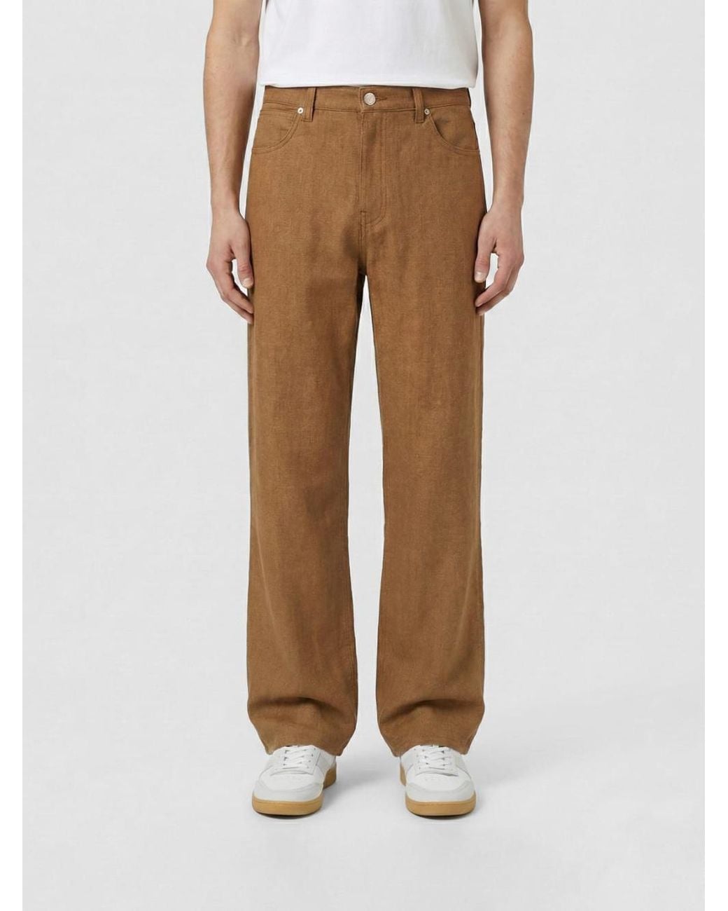 A.P.C. Brown Arno Wide-Leg Jeans for men