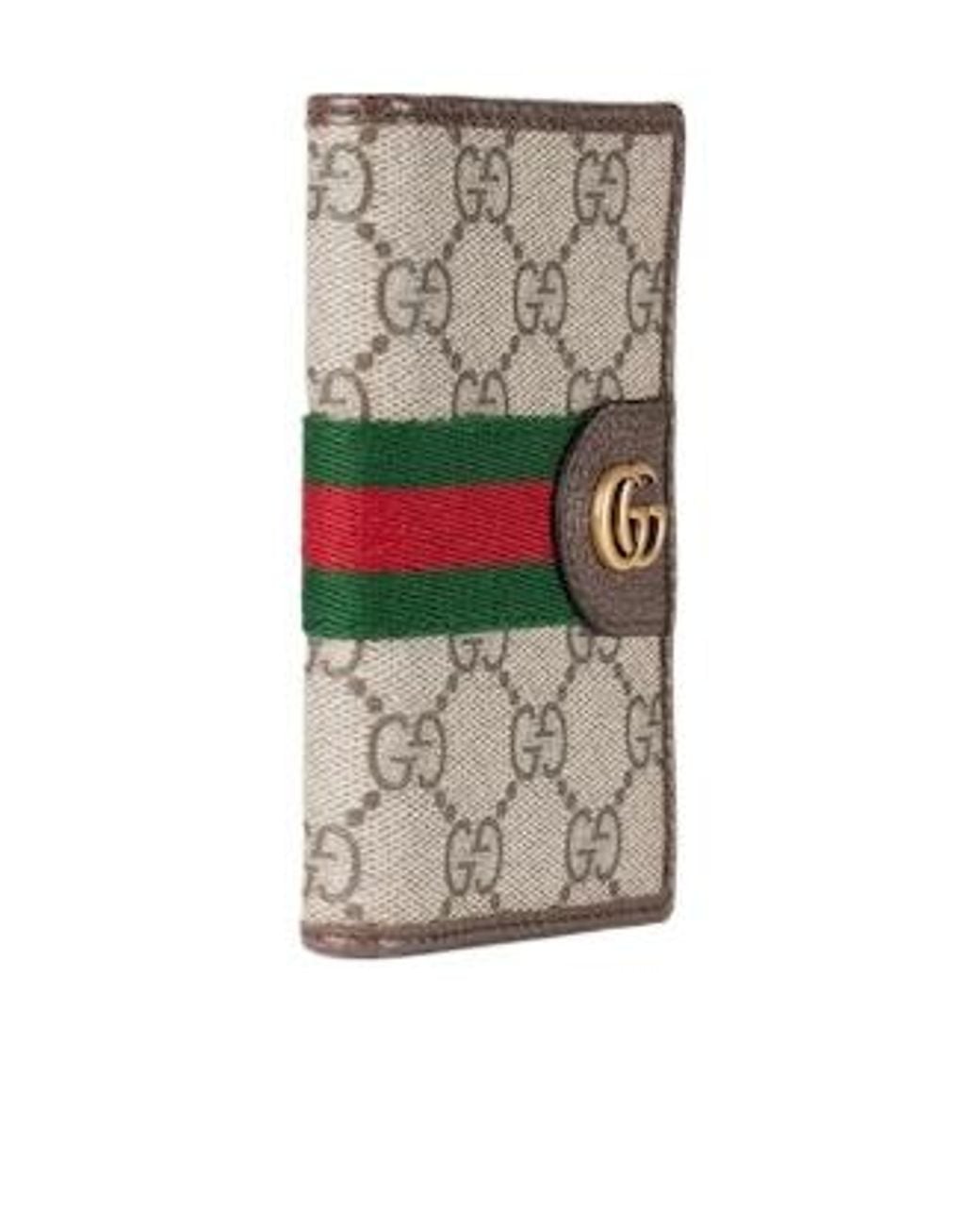 Gucci Gray Ophidia Long Card Case for men