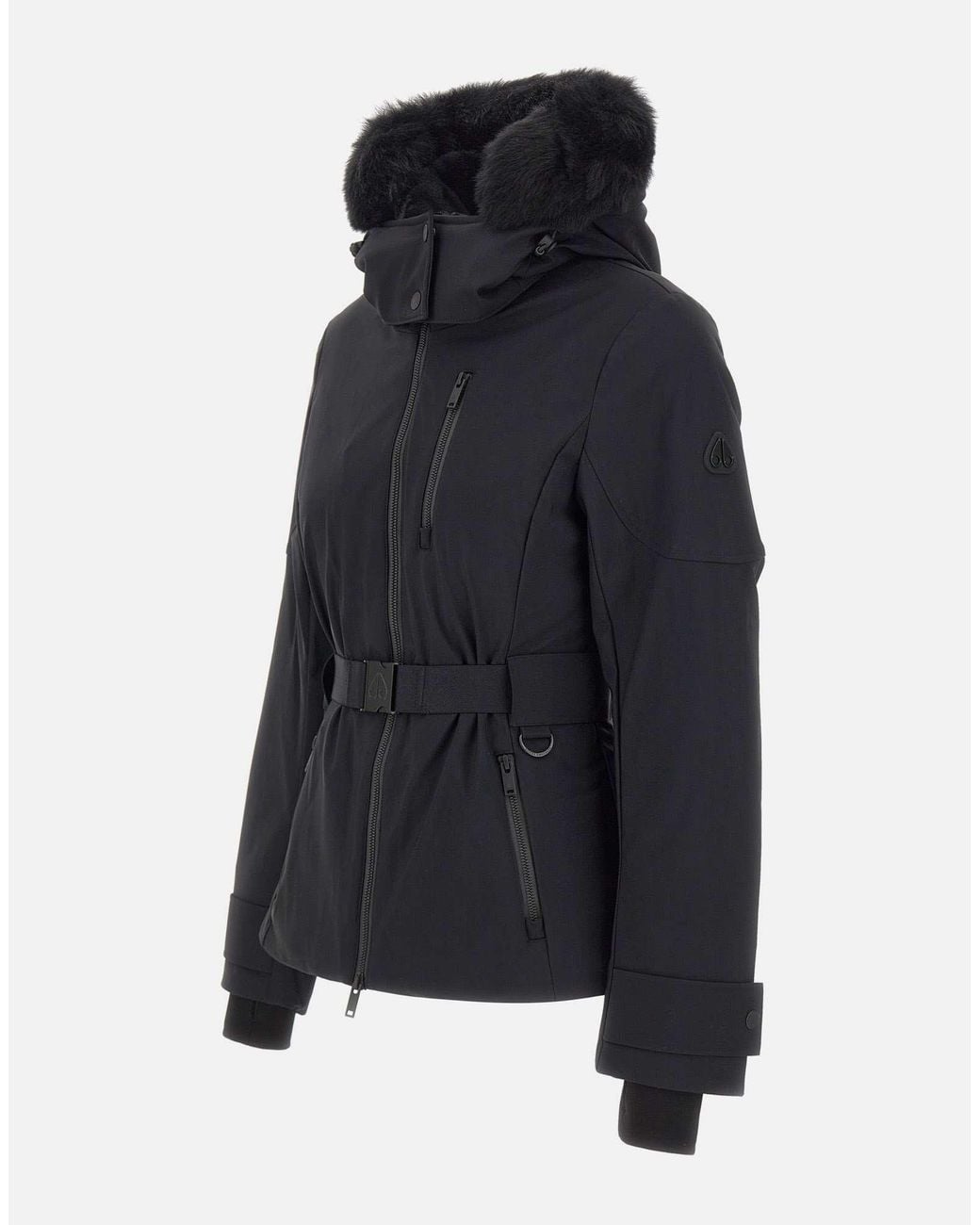 Moose Knuckles Blue Belted Jacket