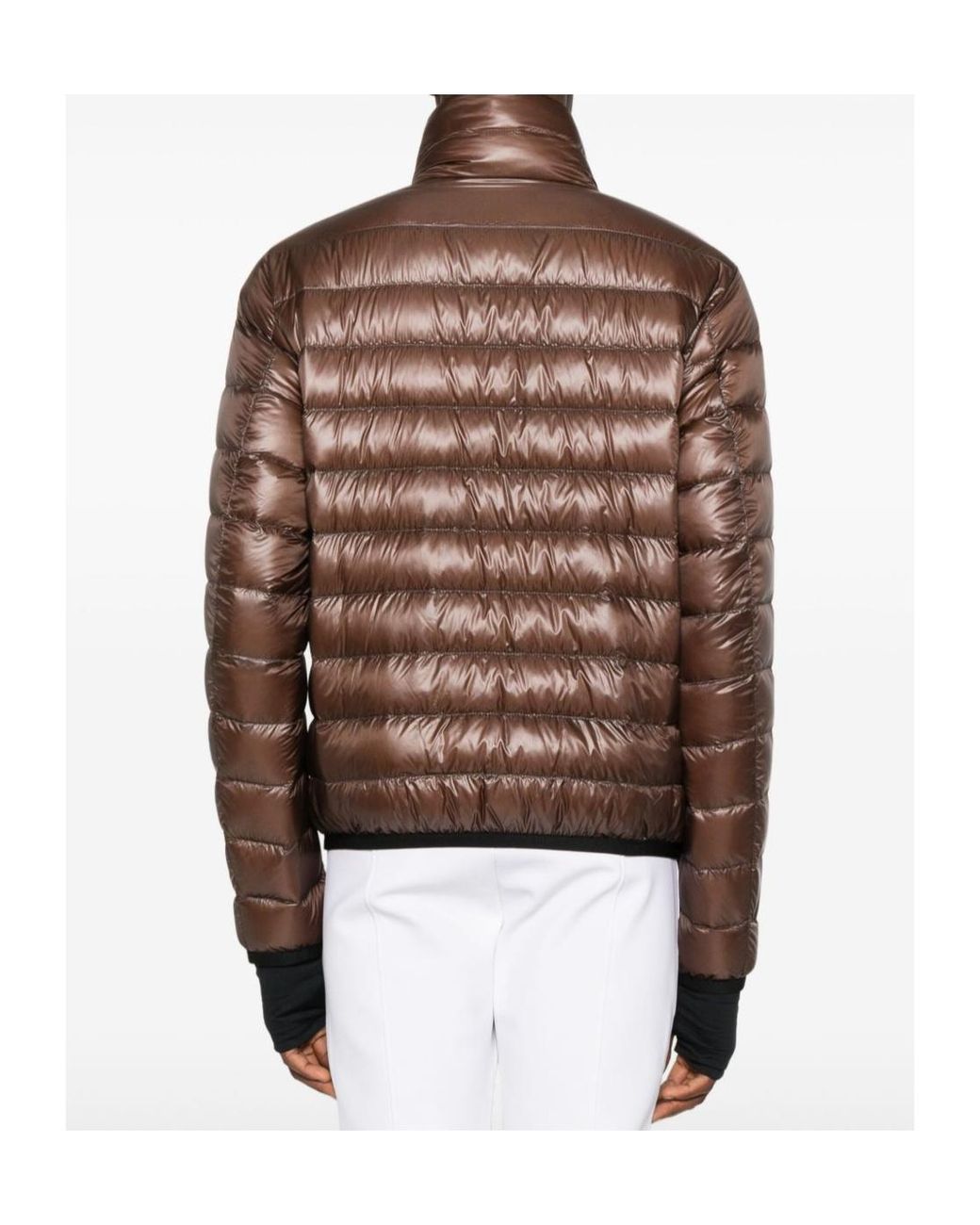 Moncler Brown Grenoble Quilted Zipped Jacket for men