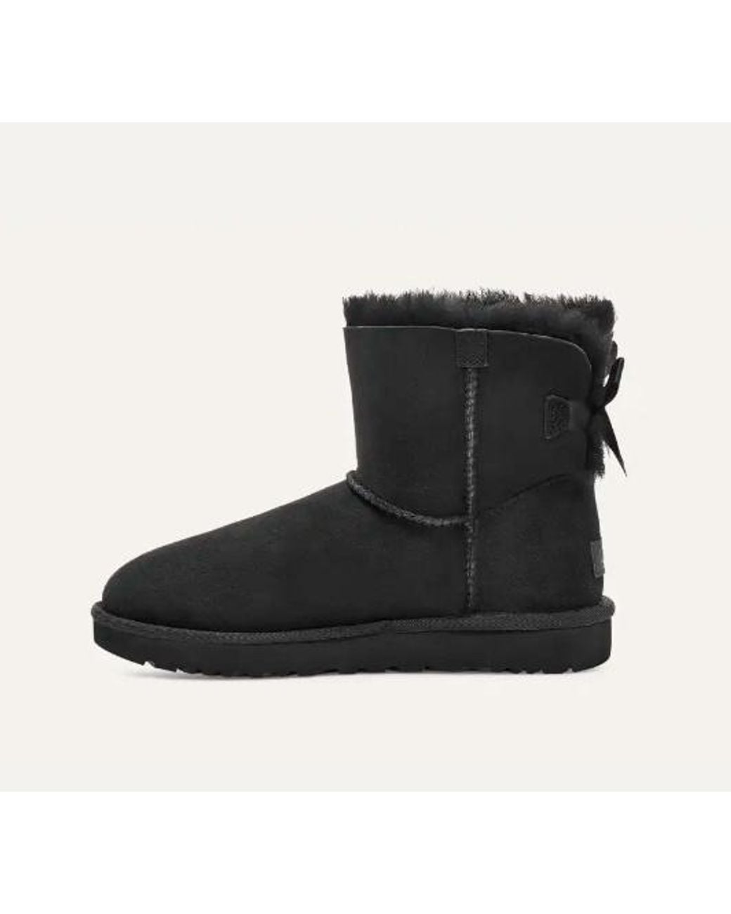 Ugg Black Mini Bailey Bow Ii Ankle Boots