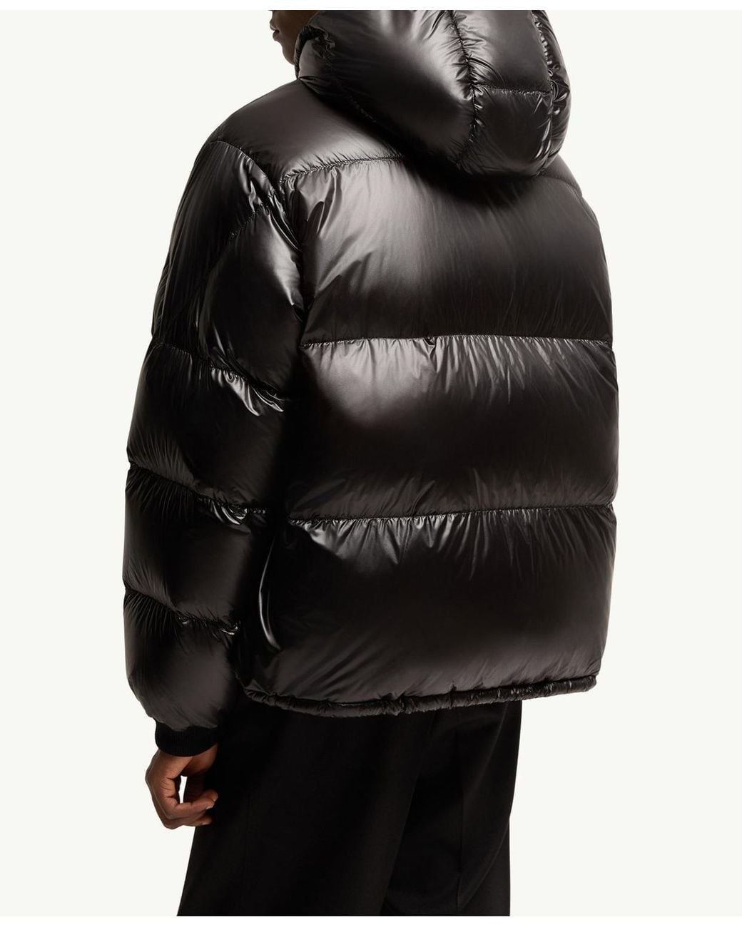 Moncler Black Karakorum Hooded Short Down Jacket for men