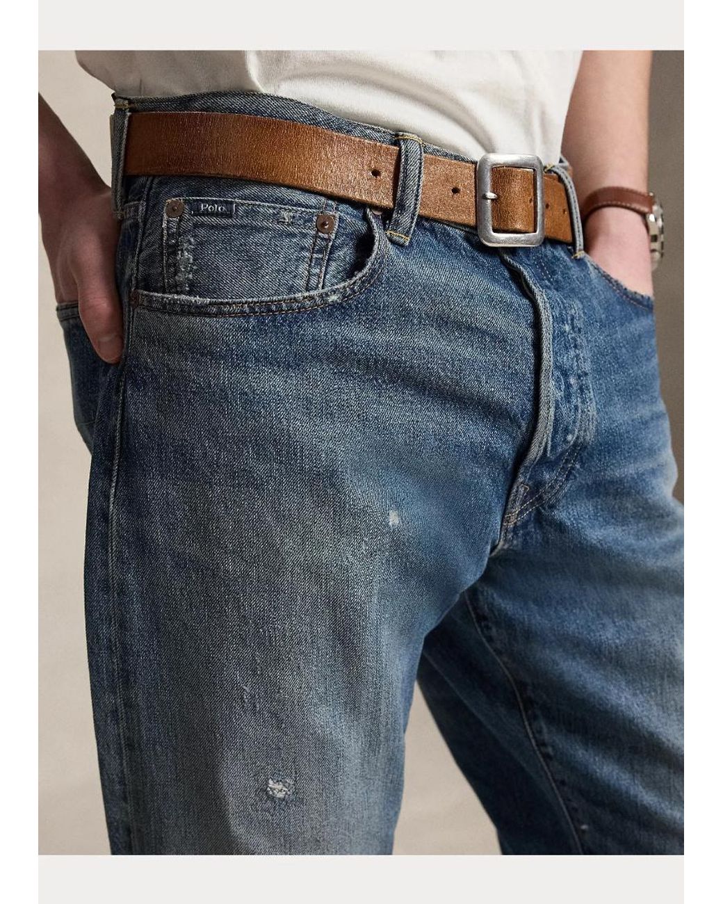 Polo Ralph Lauren Blue Straight-Leg Jeans for men