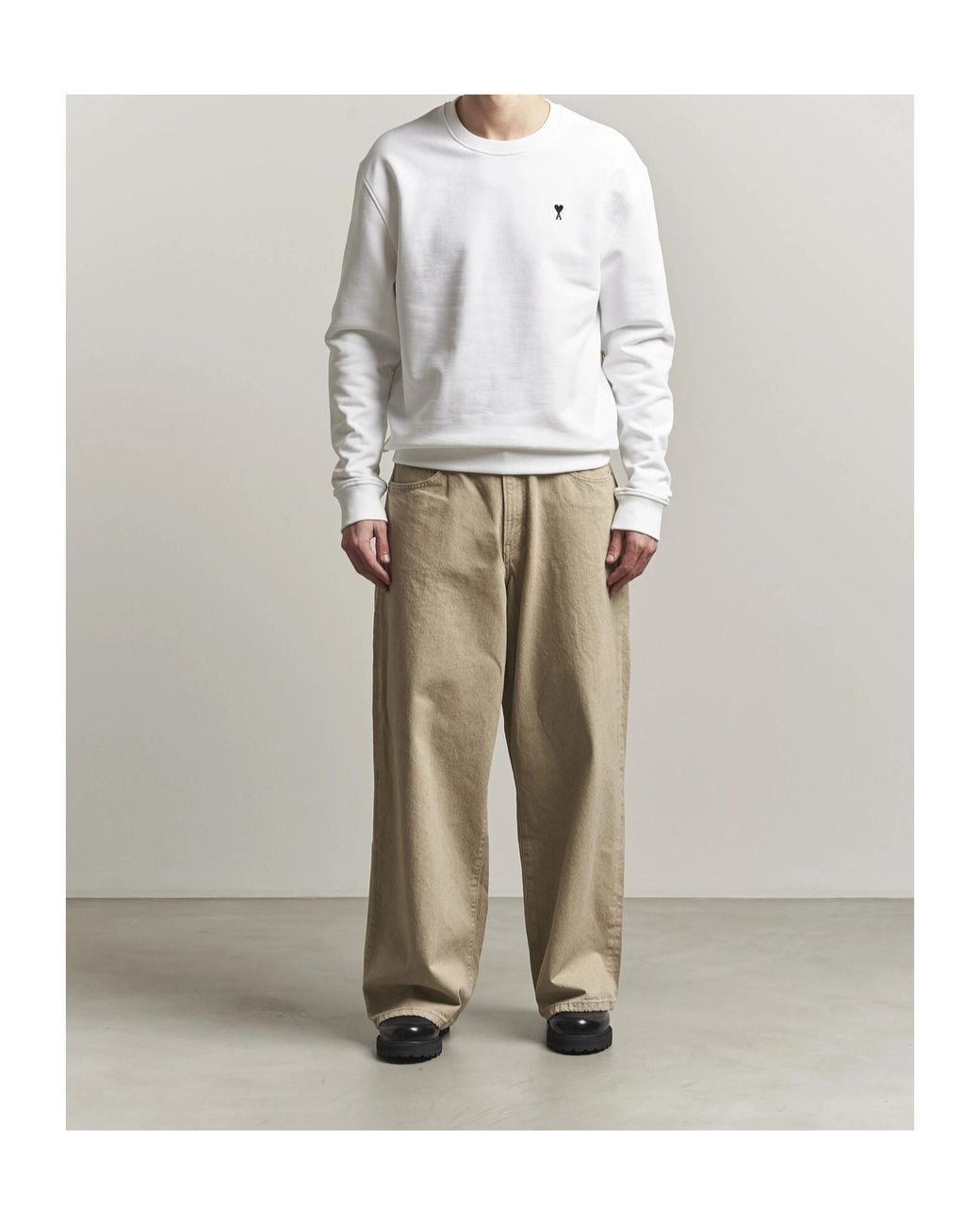 AMI White Ami Ami De Coeur Sweatshirt for men