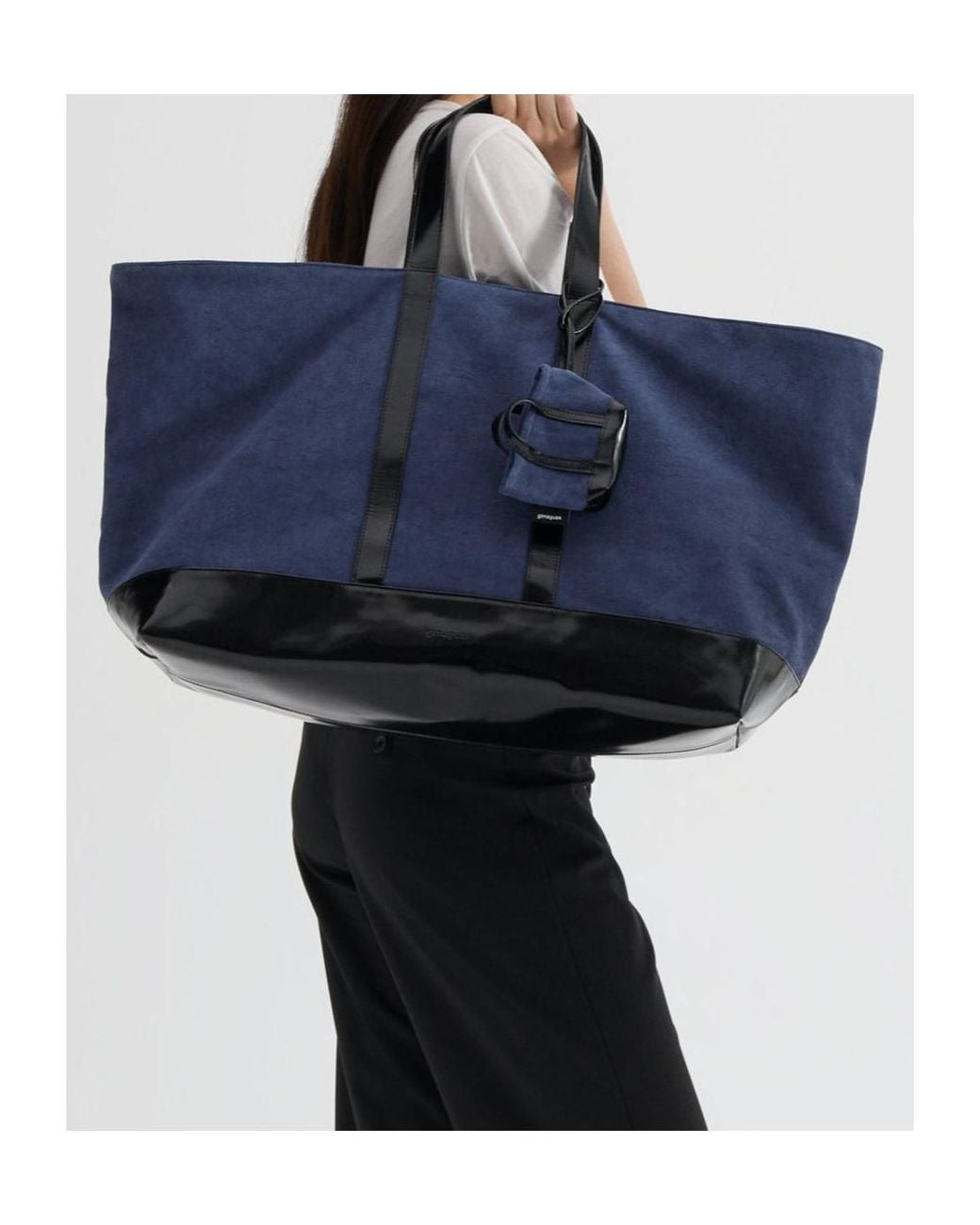 GIMAGUAS Blue Big Canvas Tote Bag