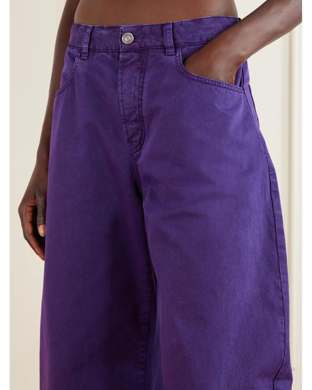 Alaïa Purple High-Waist Jeans