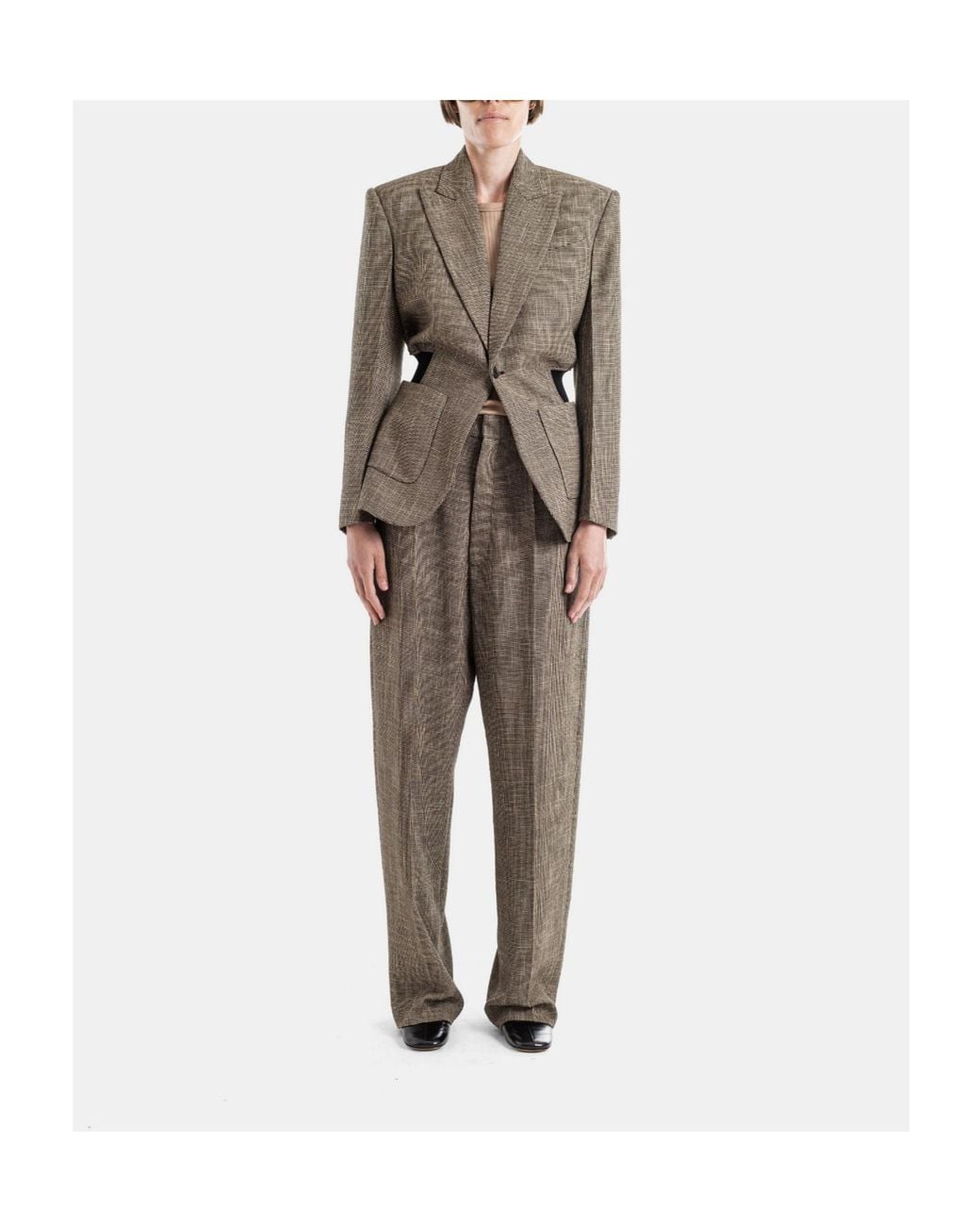 Phoebe Philo Gray Casual Pants With Belt Loops