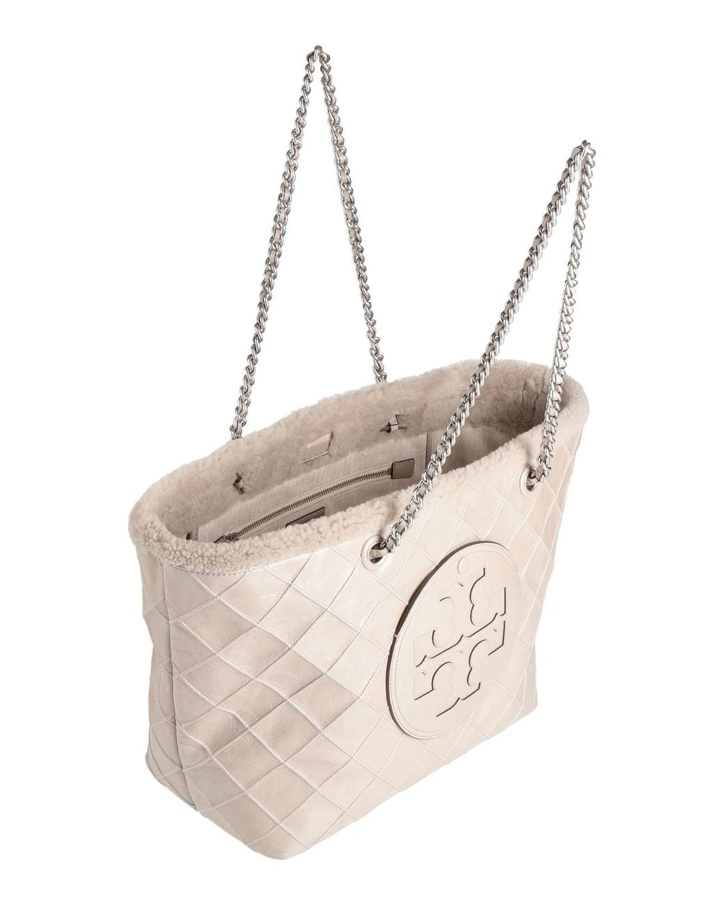 Tory Burch Natural Large Leather Handbag