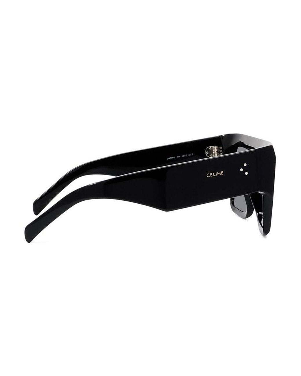 Céline Black Rectangular Sunglasses