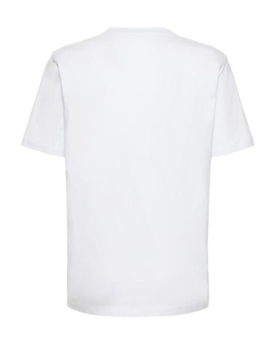 MSGM White Logo Print T-Shirt