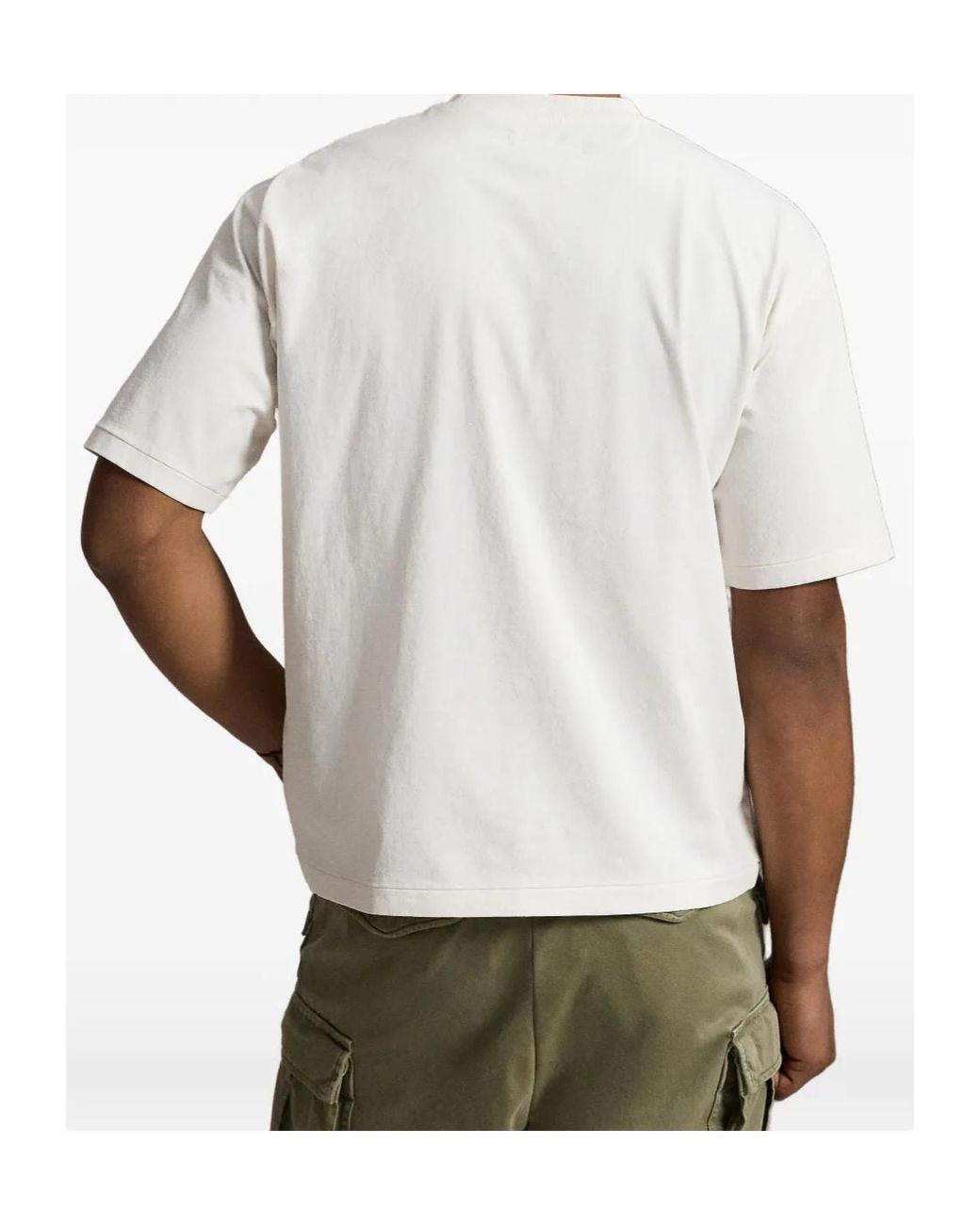 Polo Ralph Lauren White Graphic Relaxed T-Shirt for men