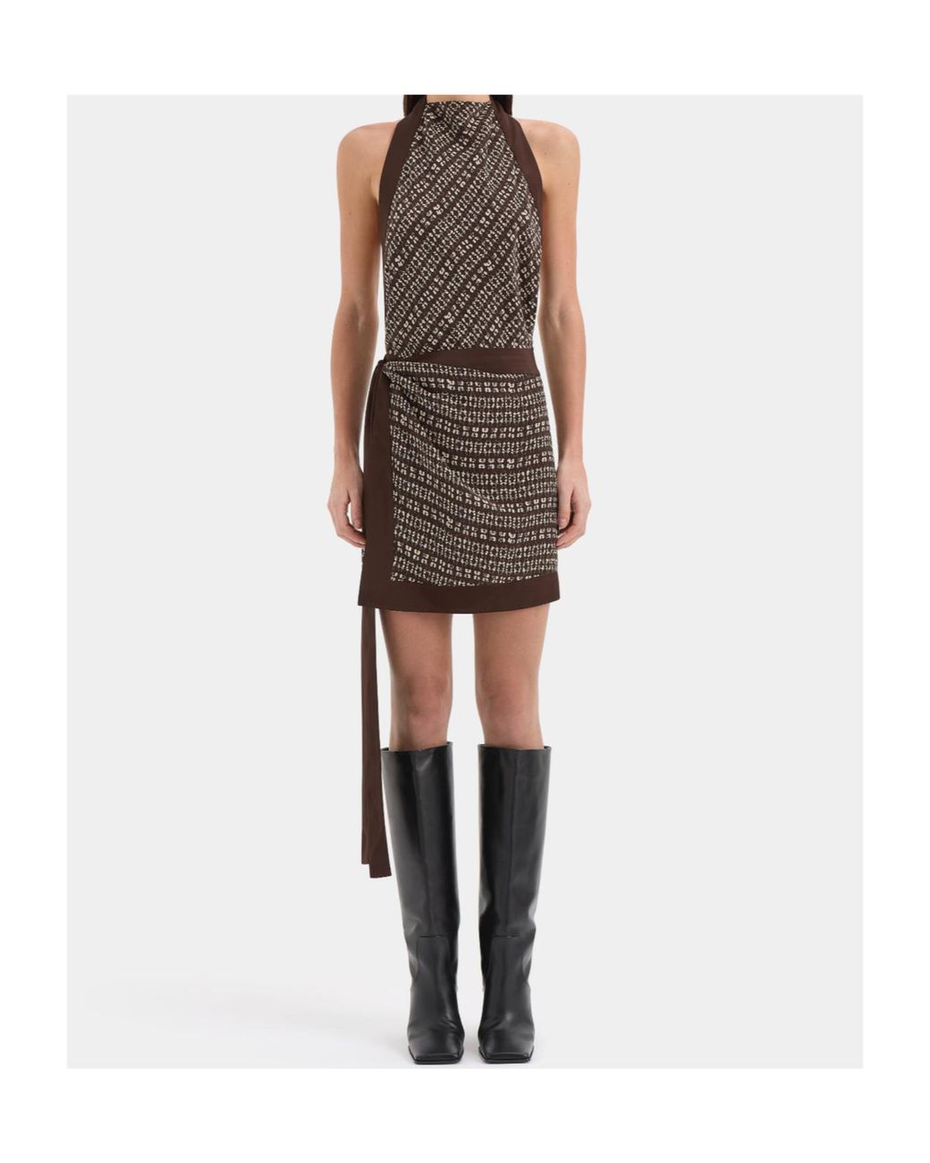Sir Brown Astrid Open Back Mini Dress