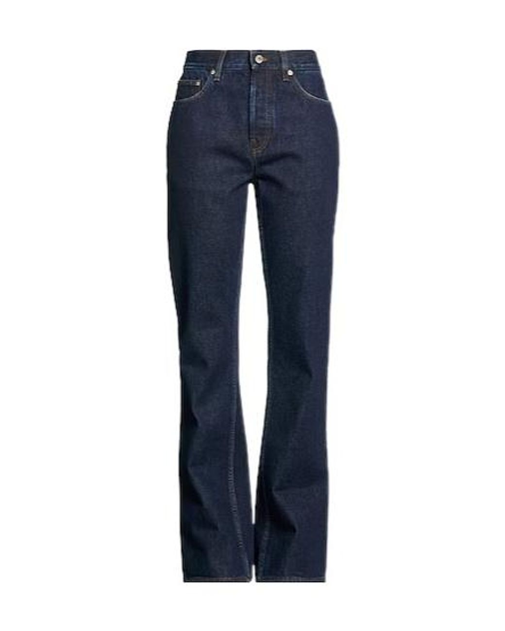 Burberry Blue Dark Wash Flare Jeans