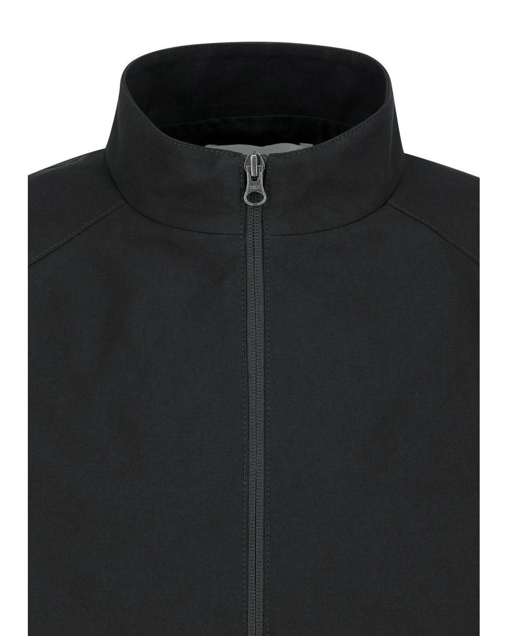 Amomento Blue Curved-Sleeve Cotton Jacket for men