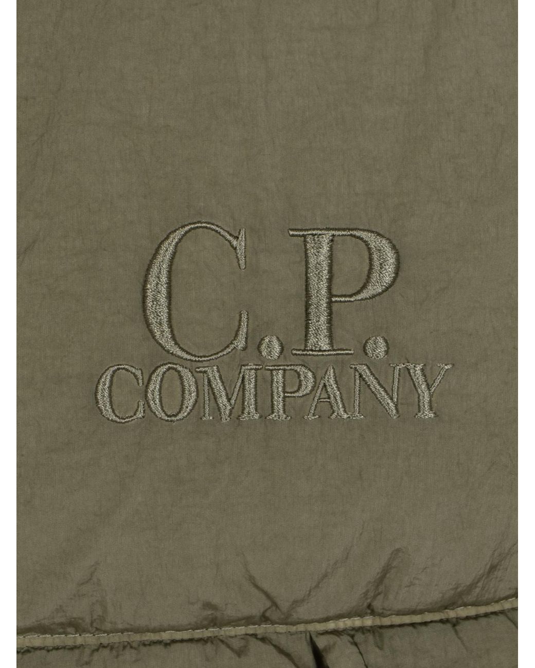C P Company Green Quilted Padded Vest for men