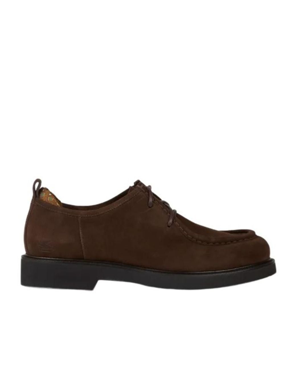 Etro Brown Suede Lace-Up Shoes for men