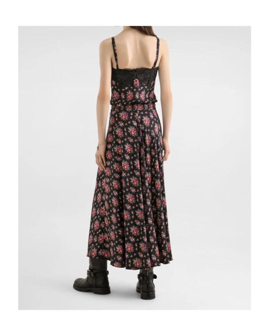 Dolce & Gabbana Black Lace Floral Tank Top