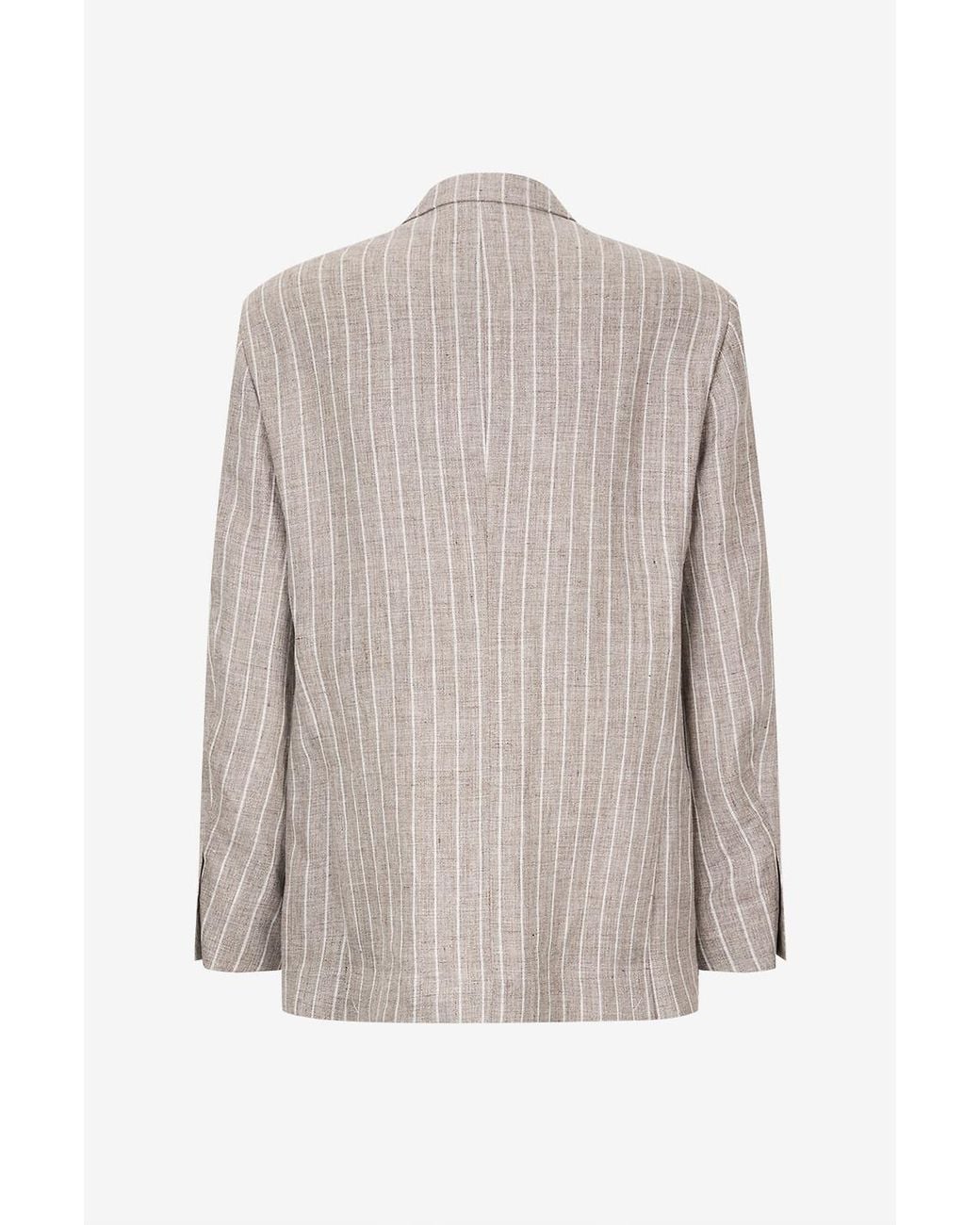 Brunello Cucinelli Gray Long-Sleeved Suit for men