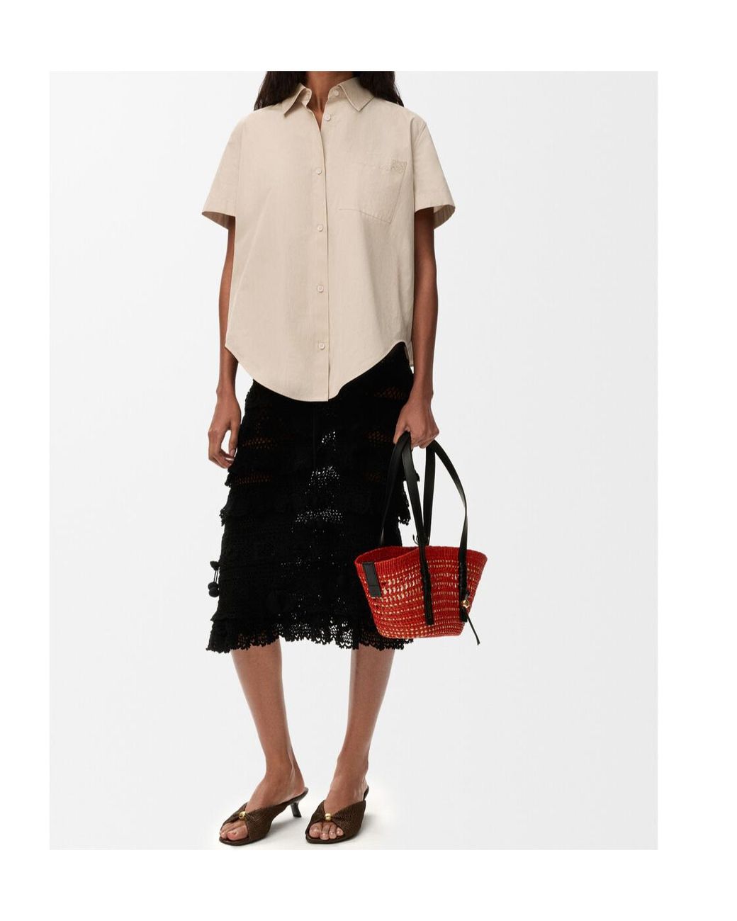 Loewe Natural Short-Sleeved Buttoned Shirt