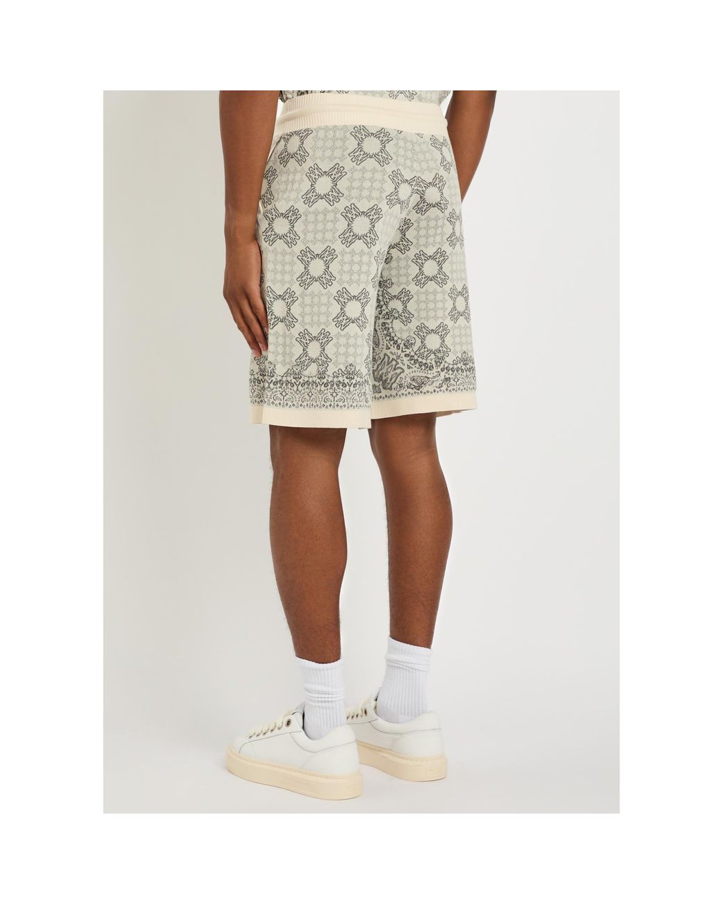 Amiri Gray Simple Cotton Mixed Shorts for men