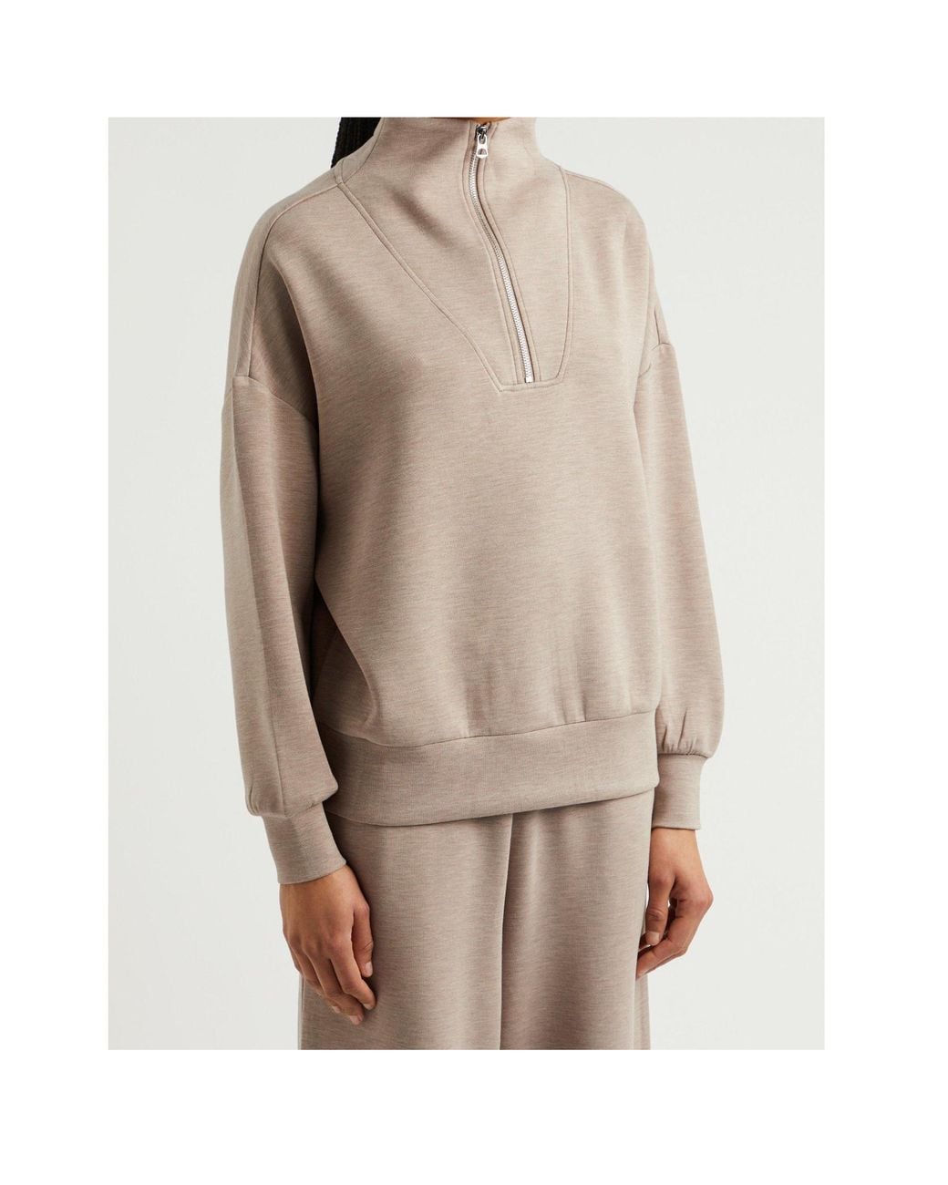 Varley Natural Half-Zip Sweatshirt