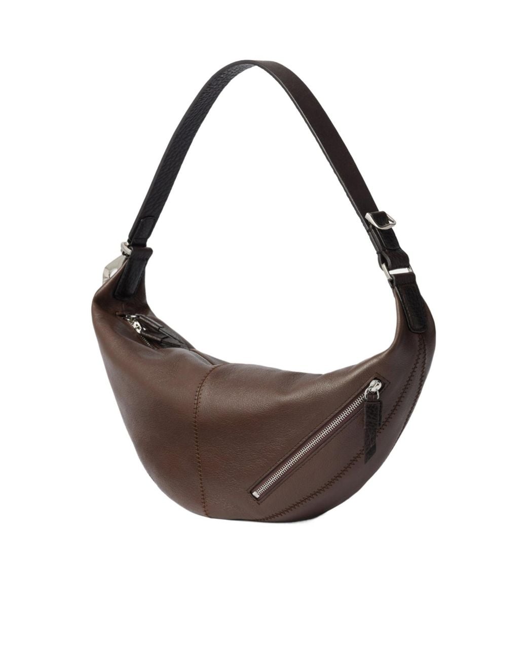 Lemaire Brown Quiver Clip Bag