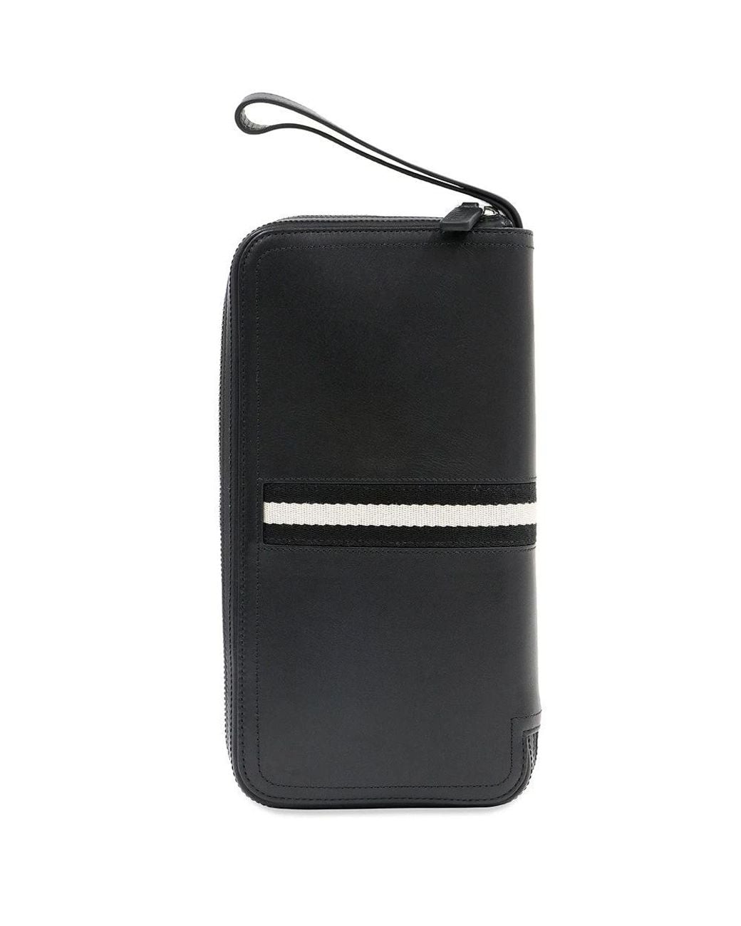 Bally Black Zipper Wallet for men