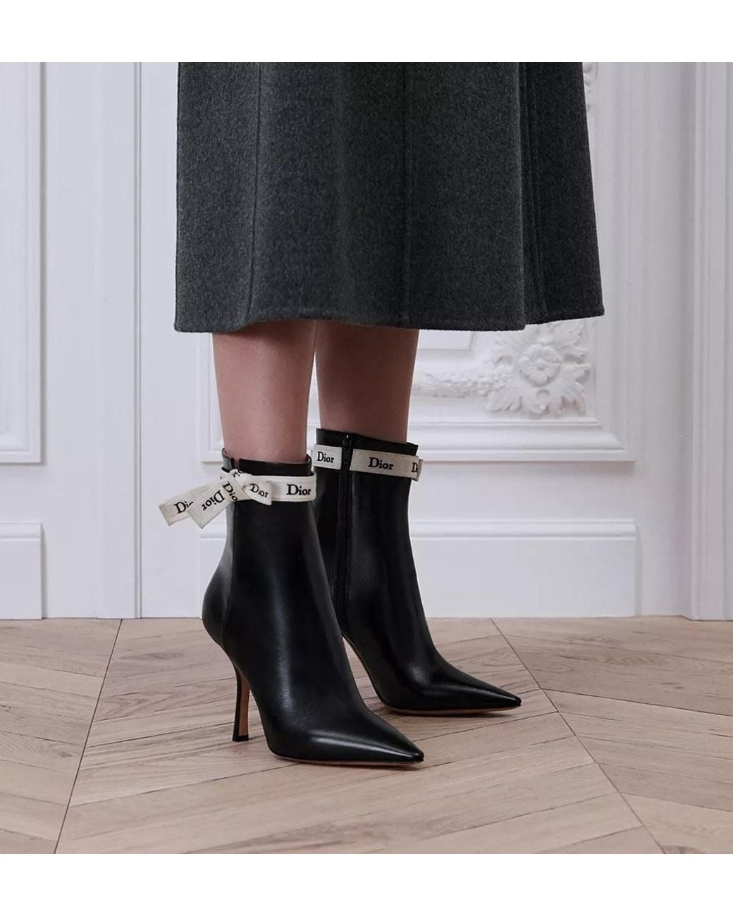 Dior Black J'A Heeled Ankle Boot