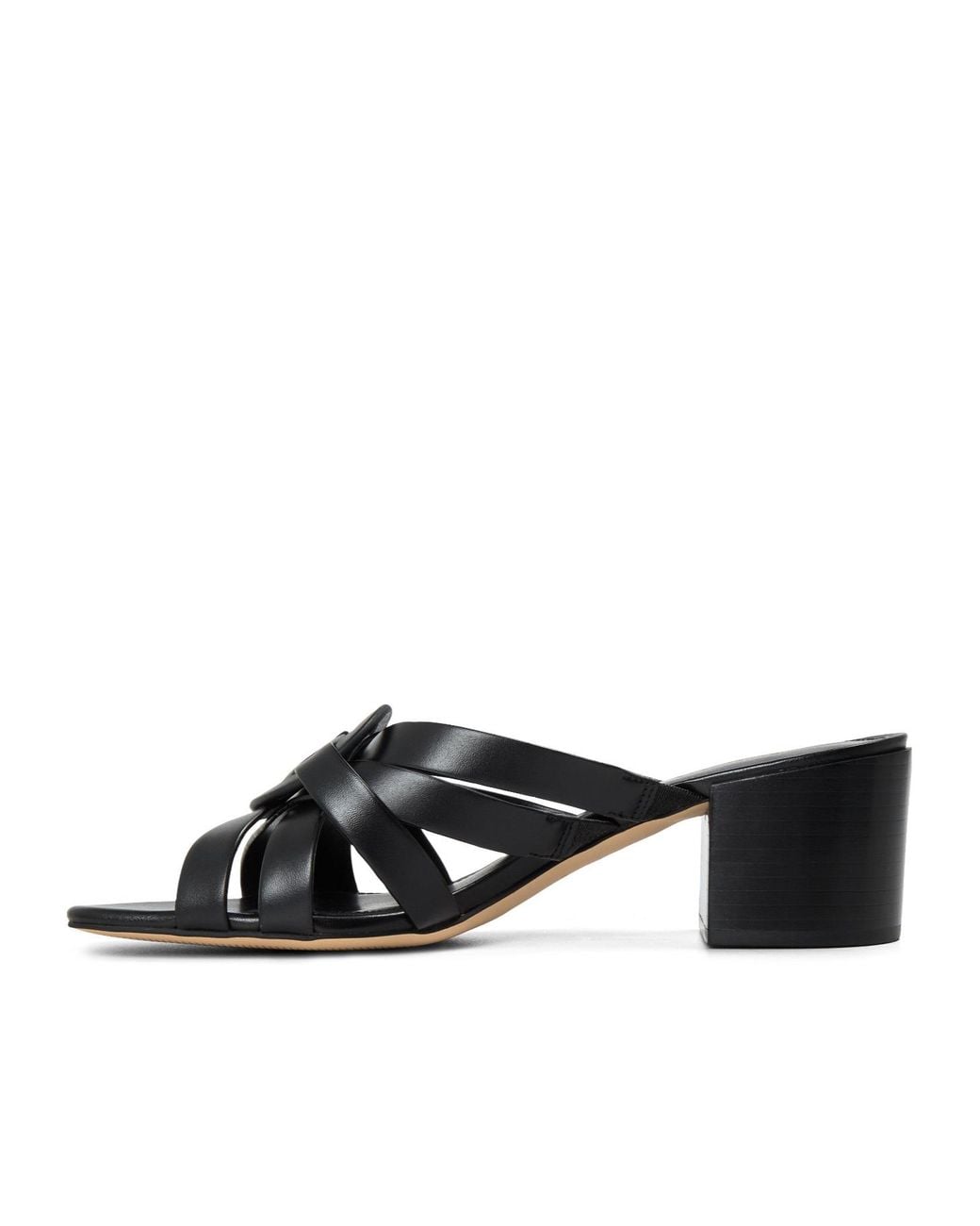 MICHAEL Michael Kors Black Mid Mule Heeled Sandals