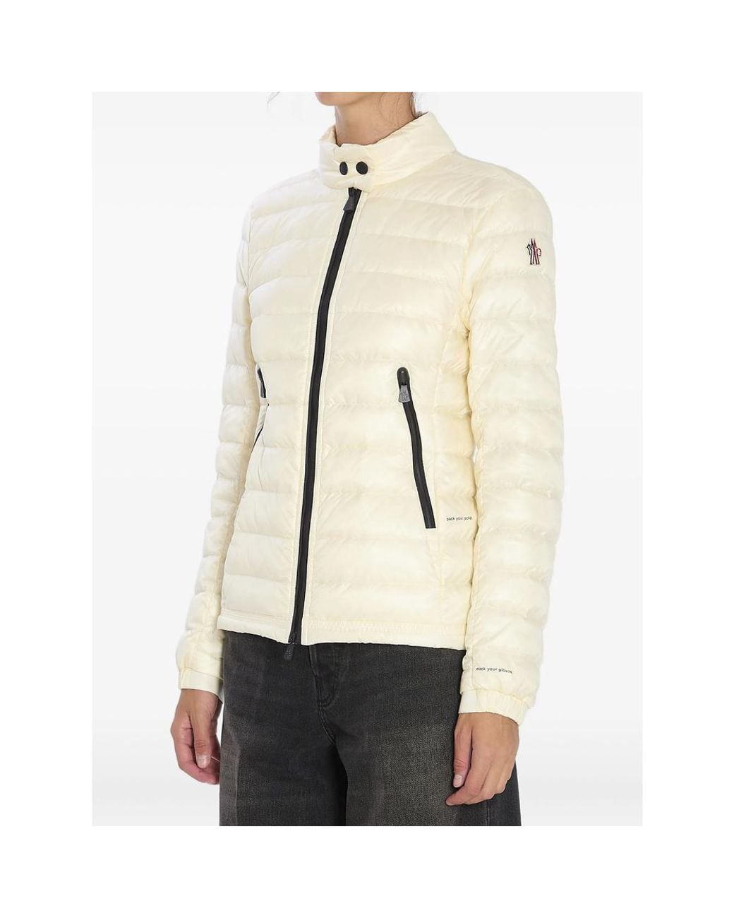 Moncler Natural Grenoble Walibi Packable Short Down Jacket