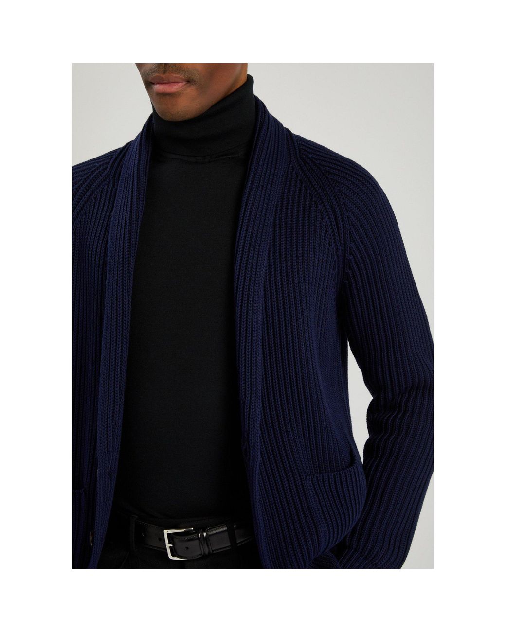 Tom Ford Black Wool High-Neck Sweater for men
