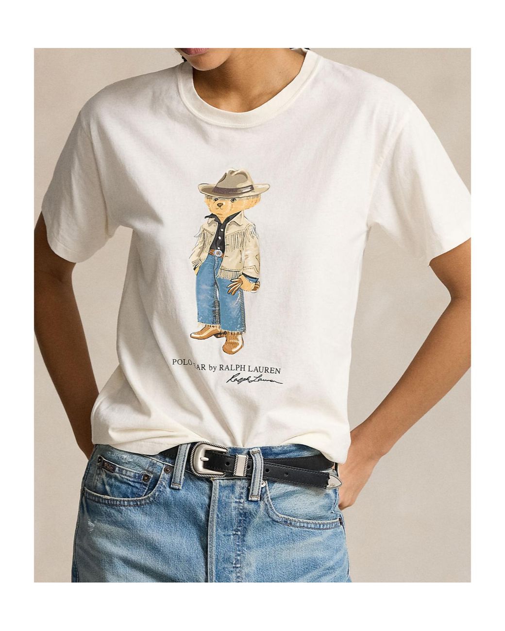 Polo Ralph Lauren White Polo Bear T-Shirt