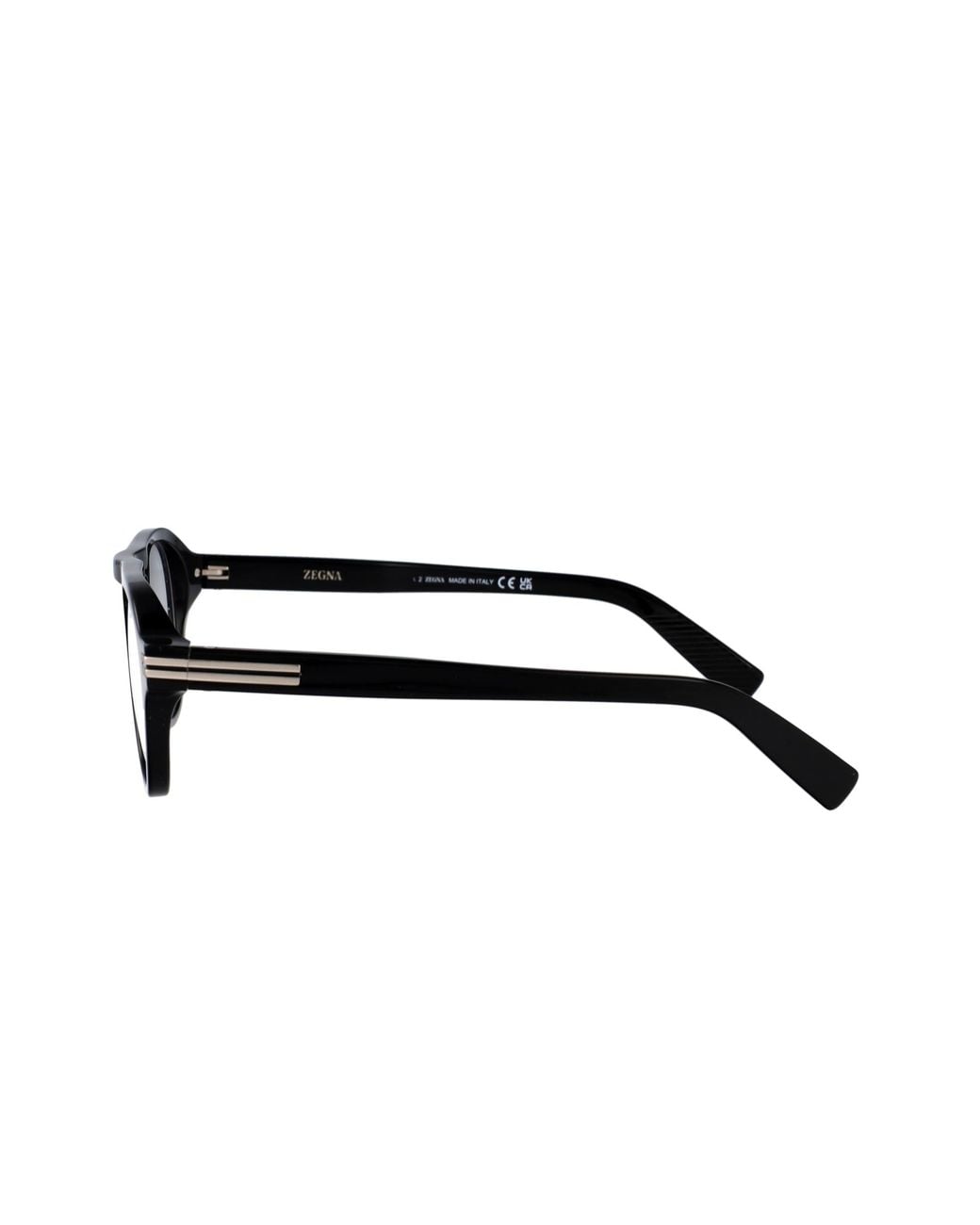 Zegna White Round Frame Glasses for men