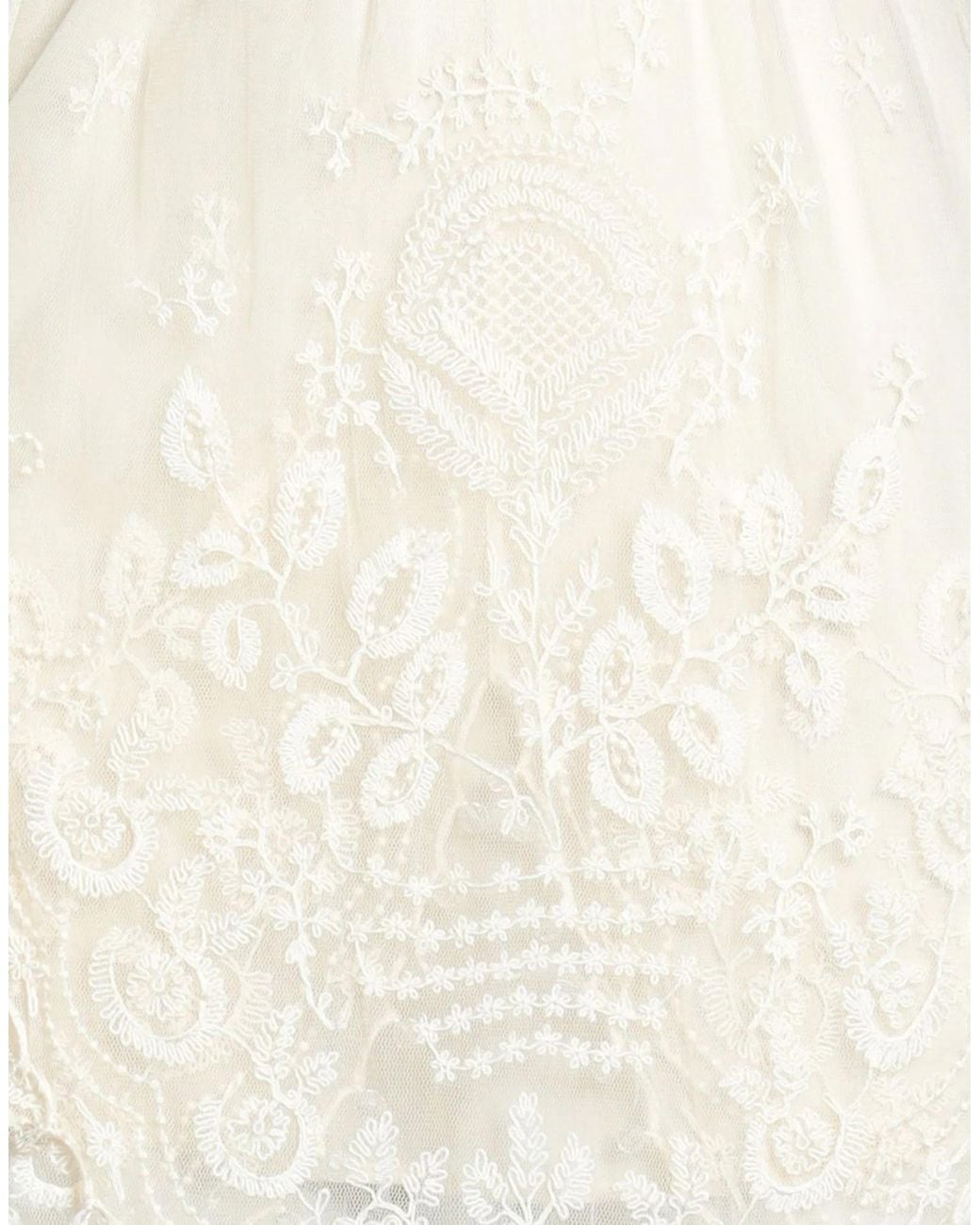 Isabel Marant White Solid Paneled Ruffled Flared Skirt