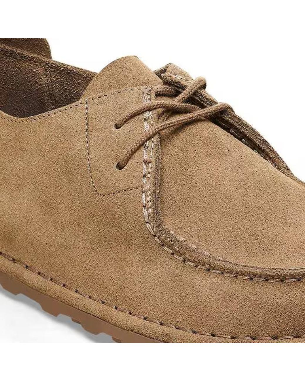 Birkenstock Brown Lace-Up Flat Shoes